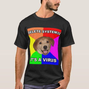 Camiseta Cancelación System32 del perro del consejo