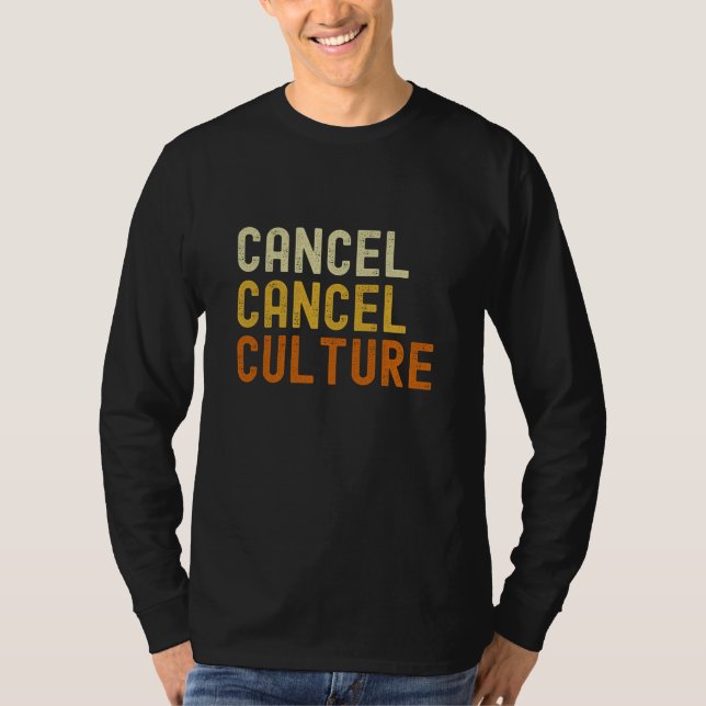 Camiseta Cancelar distinción cultural anticancelación de la (Anverso)