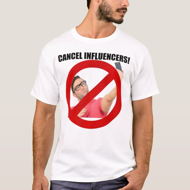 Camiseta ¡Cancelar influencias! (Anverso)