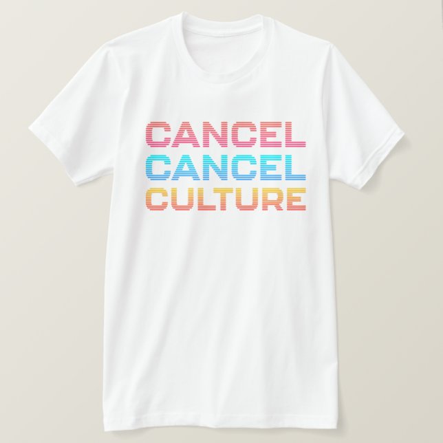 Camiseta Cancelar la cita de un meme de Internet cultural (Anverso del diseño)