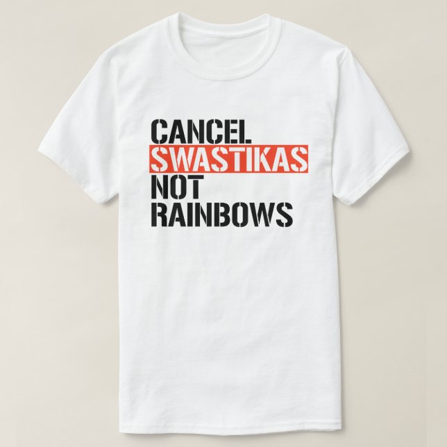 Camiseta Cancelar las lluvias fascistas (Diseño del anverso)
