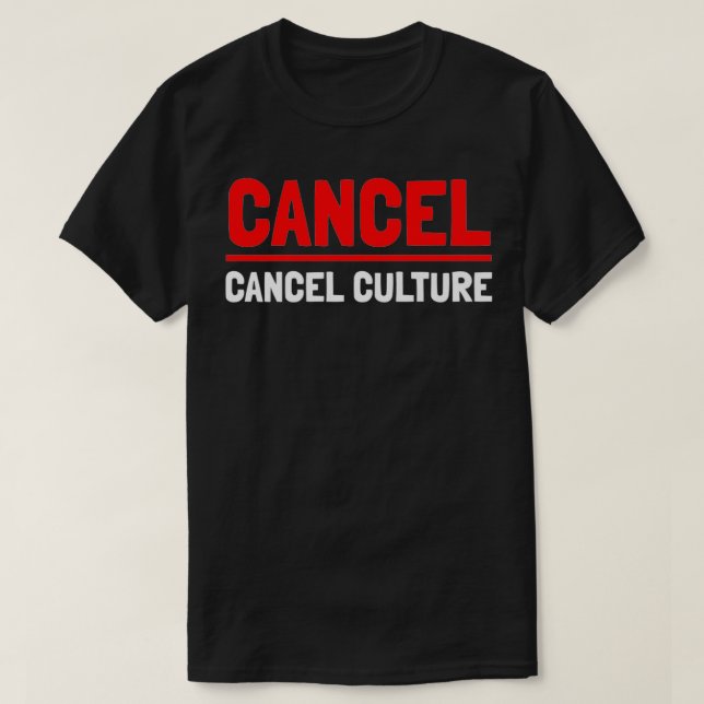 Camiseta Cancelar referencia cultural (Diseño del anverso)