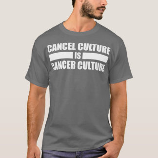 Camiseta Cancelar referencia cultural es texto blanco de re