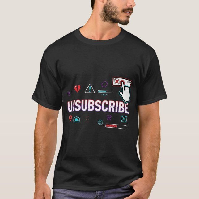 Camiseta Cancelar suscripción - Gracioso meme tecnológico c (Anverso)