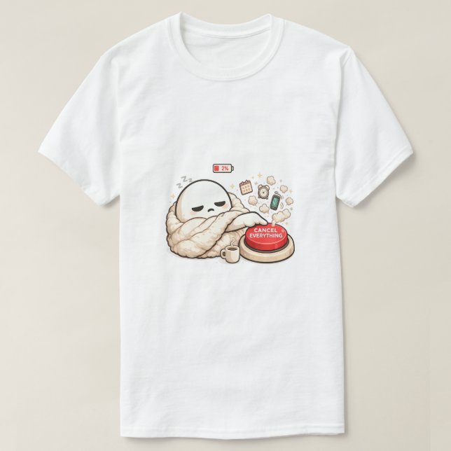 Camiseta Cancelar Todo 2% Batería  (Diseño del anverso)