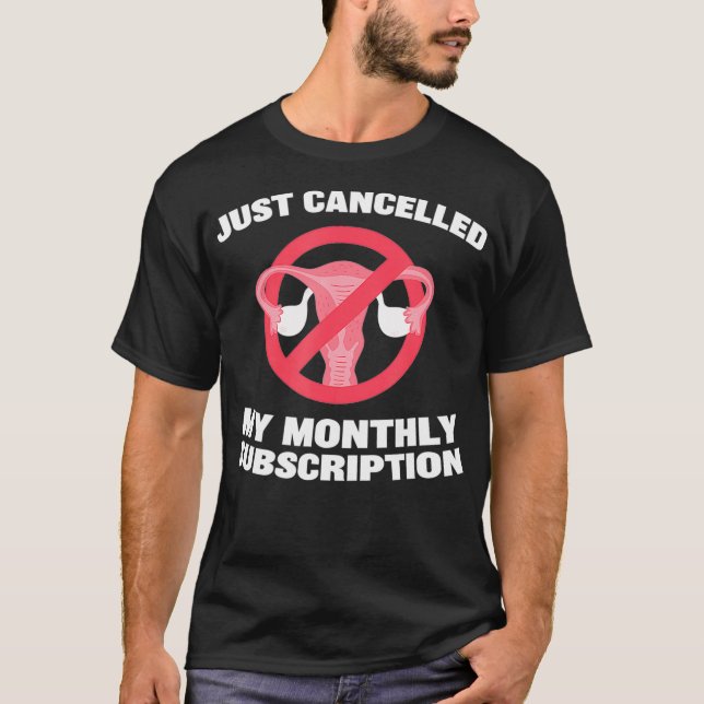 Camiseta Cancelé mi sub-histerectomía mensual para recupera (Anverso)