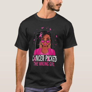 Camiseta Cáncer africano de paja de Loc'd Black Woman