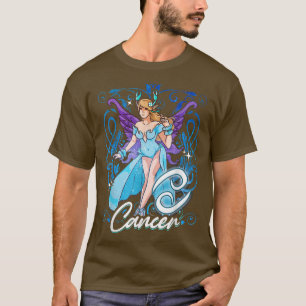 Camiseta Cáncer Anime Cumpleaños Fairy Fairies Cancer
