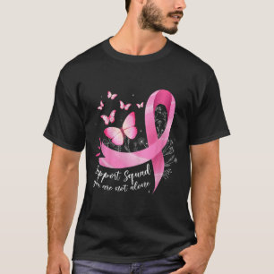 Camiseta Cáncer Apoyo Escuadrón Concienciación Cinta Rosa B