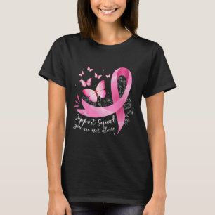Camiseta Cáncer Apoyo Escuadrón Concienciación Cinta Rosa B