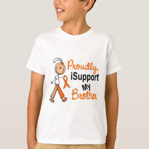 Camiseta cáncer BROTHER del riñón del ms de la leucemia 