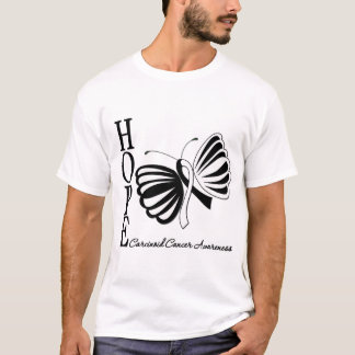 Camiseta Cáncer carcinoide de la mariposa de la esperanza