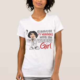 Camiseta Cáncer carcinoide ensuciado con Girl.png