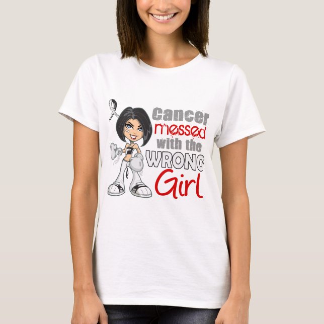 Camiseta Cáncer carcinoide ensuciado con Girl.png (Anverso)
