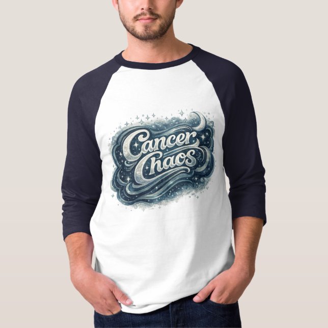 Camiseta Cancer Chaos | Moody Moon Zodiac Astrology Shirt (Anverso)