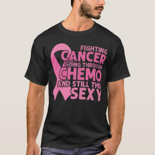 Camiseta Cáncer Combatiendo Citas Inspiradoras Hombres Quím