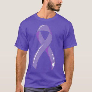 Camiseta Cáncer Conciencia Cinta Lavanda Superviviente de C