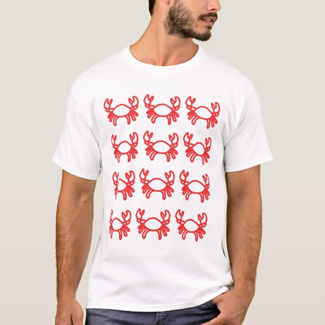 Camiseta Cancer Crab Zodiac T‑Shirt – Soft Cancer Energy  (Anverso)