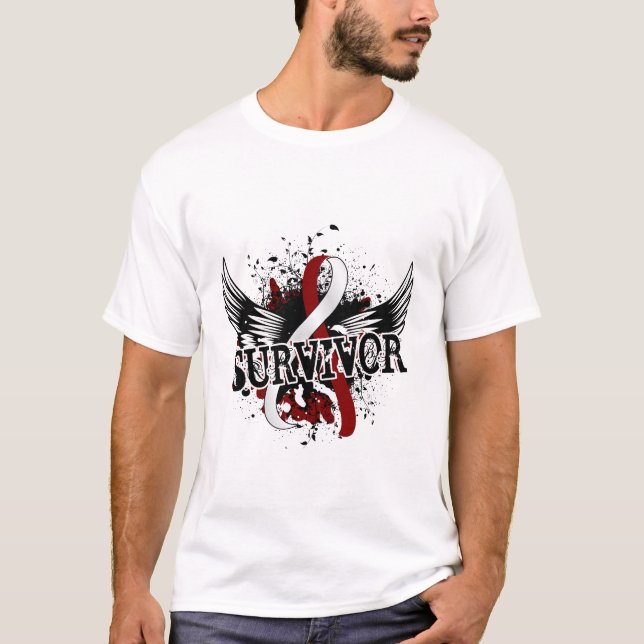 Camiseta Cáncer de cabeza y cuello del superviviente 16 (Anverso)