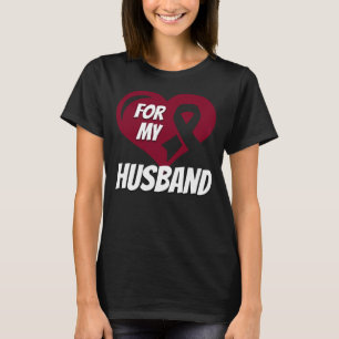 Camiseta Cáncer De Cabeza Y Cuello Para Mi Esposo
