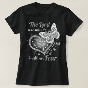 Camiseta Cáncer De Cerebro Cristiano El Señor Está De Mi La
