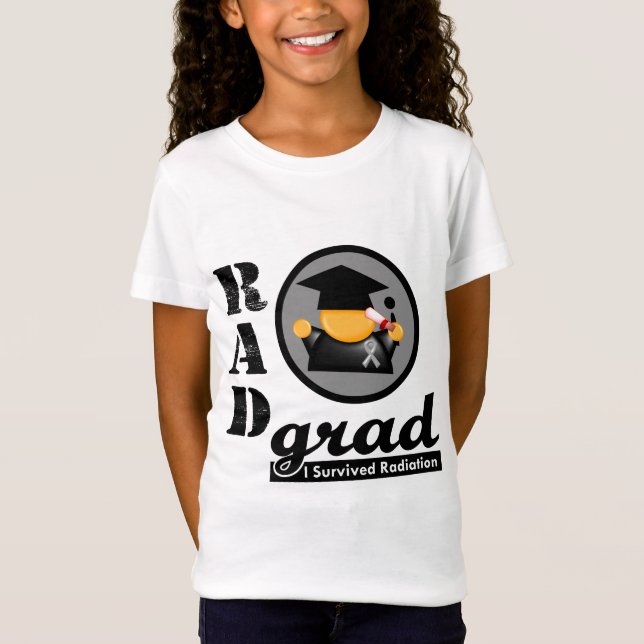 Camiseta CÁNCER de CEREBRO del graduado de la radiación (Anverso)