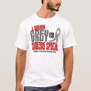 Camiseta Cáncer de cerebro llevo el gris para alguien 6,2