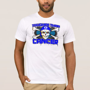 Camiseta Cáncer de colon más duro que el cráneo del cán