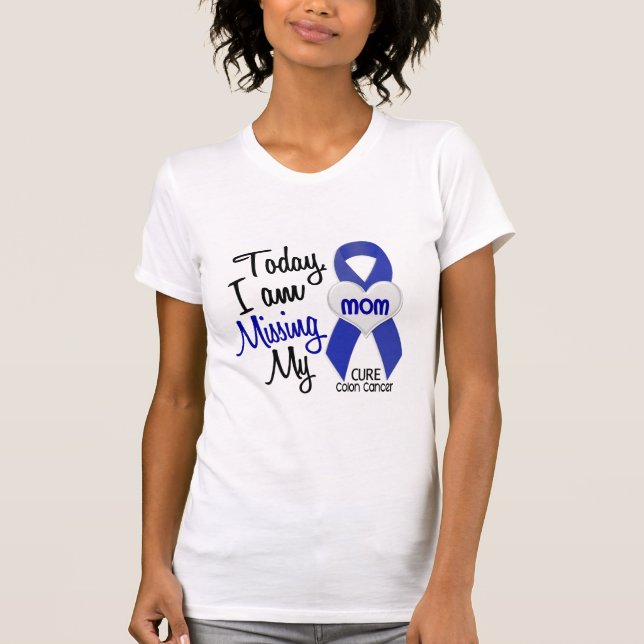 Camiseta Cáncer de colon QUE FALTA a MI MAMÁ (Anverso)