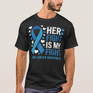Camiseta Cáncer de Colon Su Lucha Es Mi Lucha Cáncer de Col