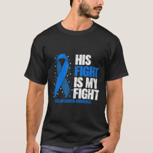 Camiseta Cáncer de Colón Su Lucha Es Mi Lucha Contra El Cán