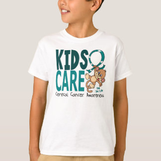 Camiseta Cáncer de cuello del útero del cuidado 1 de los