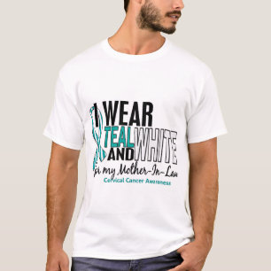 Camiseta CÁNCER DE CUELLO DEL ÚTERO llevo a la suegra