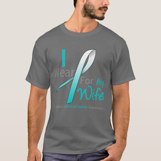 Camiseta Cáncer de cuello del útero llevo el trullo y el (Anverso)