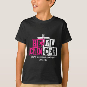 Camiseta Cáncer de Curación Jesús Cáncer de Mama Rosa Crist