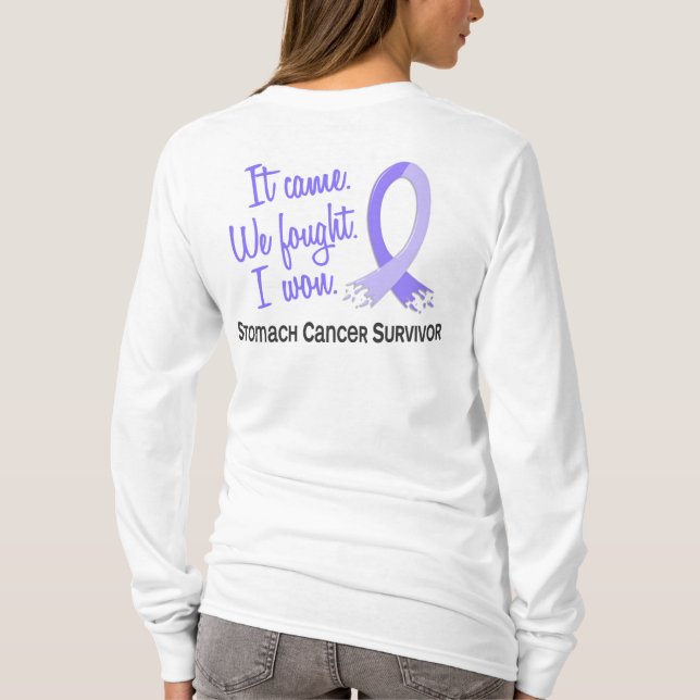 Camiseta Cáncer de estómago del superviviente 11 (Reverso)