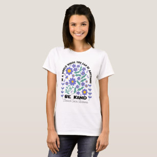 Camiseta Cáncer de Estómago Floral Boho