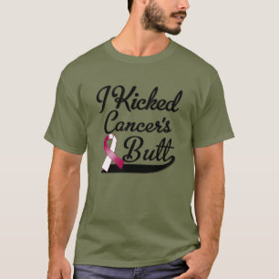 Camiseta Cáncer de garganta golpeé extremo con el pie