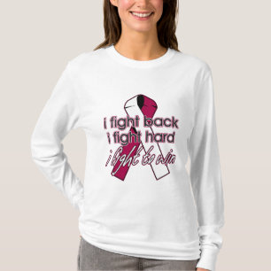 Camiseta Cáncer de garganta que combato