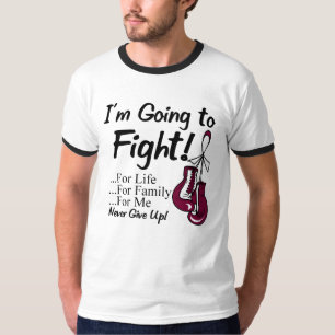 Camiseta Cáncer de garganta voy a luchar