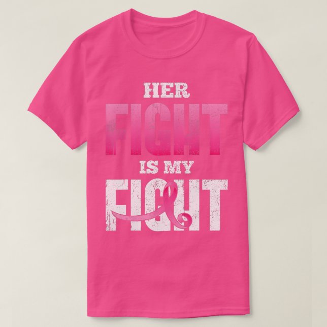 Camiseta Cáncer de guerrero que apoya el cáncer de seno de  (Diseño del anverso)
