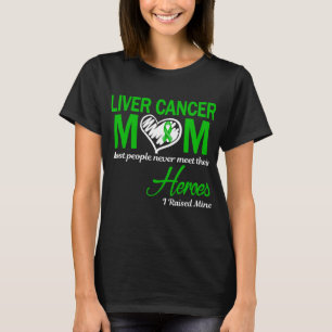 Camiseta Cáncer de hígado mamá crié la mía