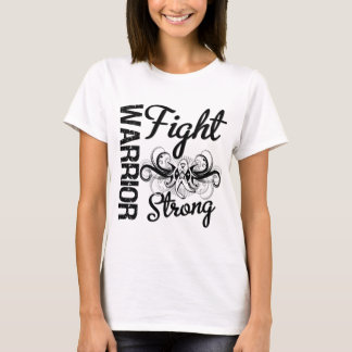 Camiseta Cáncer de hueso fuerte de la lucha del guerrero