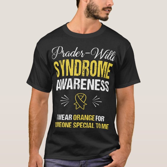 Camiseta cáncer de la conciencia del síndrome de Willi del (Anverso)