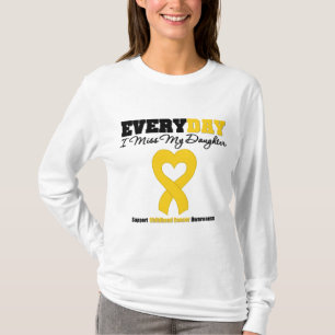Camiseta Cáncer de la niñez cada Srta. My Daughter del d