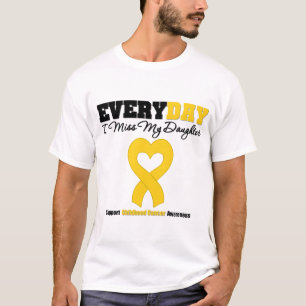 Camiseta Cáncer de la niñez cada Srta. My Daughter del d
