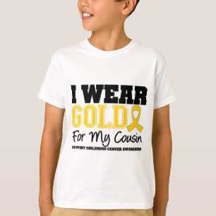 Camiseta Cáncer de la niñez llevo al primo de la cinta de