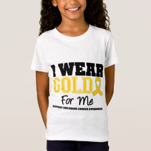 Camiseta Cáncer de la niñez llevo la cinta del oro para m