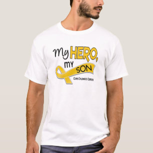 Camiseta Cáncer de la niñez MI HÉROE MI HIJO 42