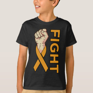 Camiseta Cáncer de leucemia Naranja Cinta de la Lucha Conci